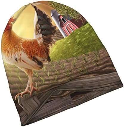 תרנגולת עוף אלבול מוטיבים דפוסים נמתחים כובע כפיות סרוג מזדמן אביב וכובעים חמים בסתיו יוניסקס חיצוני