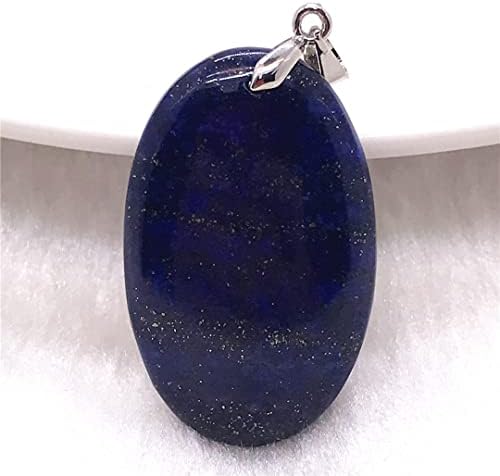 טבעי כחול מלכותי לאפיס לאזולי אבן נדירה תכשיטים תליון לאישה גבר אהבה אהבה עושר מזל מתנה קריסטל 34x21x7mm