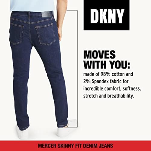 מכנסי ג'ינס לגברים של DKNY - מכנסי הג'ינס הרזים של מרסר לגברים