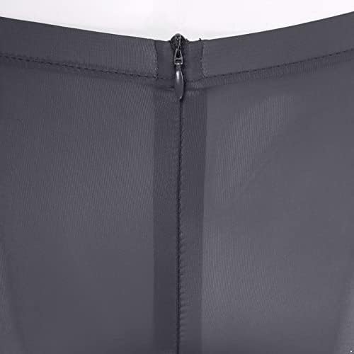 Hularka's Sheer רשת רוכסן מכנסיים קצרים מכנסיים קצרים אימון אימון יוגה ספורט חותלות קצרות