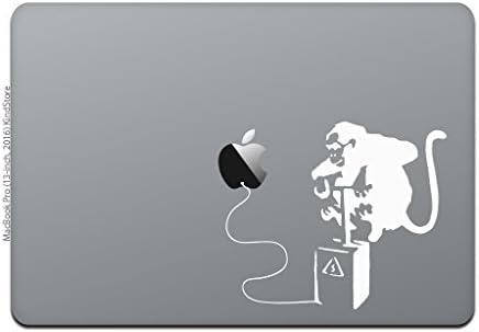 חנות חביבה MacBook Pro 13/15 /12 מדבקת מקבוק מדבקה בנקאית פצצה קוף 12 /13 לבן M781-1213-W