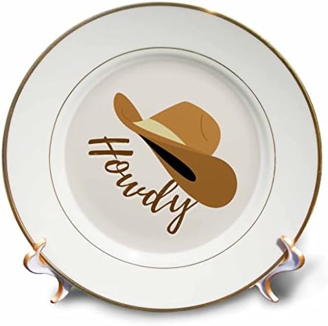 3 דרוז מרי אייקן - ציטוטים חיוביים - תמונה של כובע עם טקסט של Howdy - צלחות