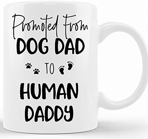 מקודם אישית מאבא כלב לאבא אנושי, אבא להיות מתנה, מתנה בשבילו, מתנת אבא חדשה, הכרזת תינוק, מתנה מותאמת אישית לאבא,