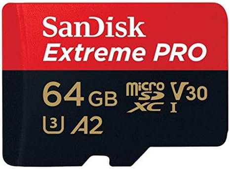 סנדיסק 64 ג ' יגה-בייט כרטיס זיכרון אקסטרים פרו עובד עם גופרו גיבור 9 מצלמת פעולה שחורה יו-3 וי-30 4