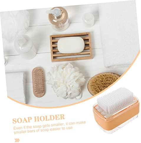 Holibanna 3PCS תיבה רולר קופסת סבון קופסת סבון סבון סבון נרתיק מתקן סבון סבון עם מתקן רולר רולר מתקן
