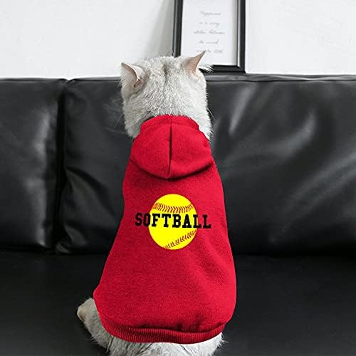 סווטשירט של כלב סופטבול סוודר קפוצ'ונים מחמד חמים לכלב חתול