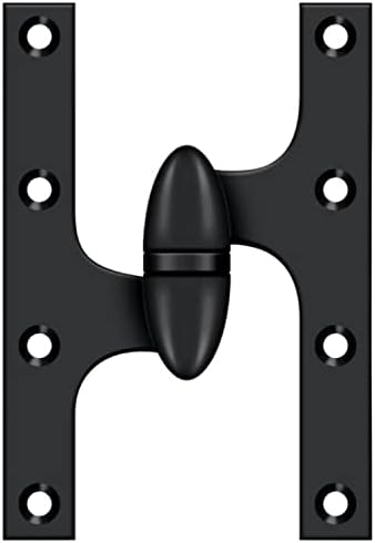 6 H X 4 W ישב/כדור הנושאים דלת יחידה ציר ידית: יד שמאל, גימור: צבע שחור