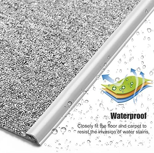 רצועת גימור קצה שטיח עמיד למים נגד שטיח למים עבור שולחנות/שטיחים/רץ, קלטת גלישת PVC רכה וארוכה במיוחד