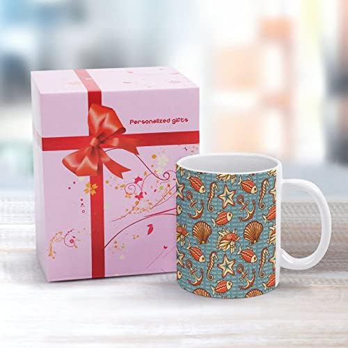 ימי עם צבעוני דמויות הדפסת ספל קפה כוס קרמיקה תה כוס מצחיק מתנה עבור משרד בית נשים גברים 11 עוז