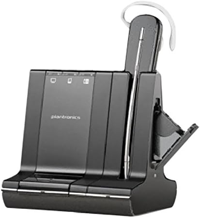 Plantronics Savi W745 מערכת אוזניות משרד אלחוטיות עם סוללה רזרבית