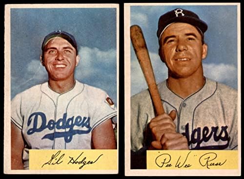 1954 צוות Bowman Brooklyn Dodgers Set Brooklyn Dodgers Ex/MT Dodgers