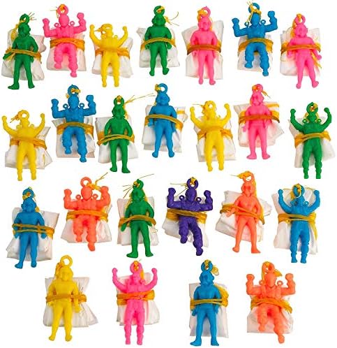 קיקו מיני ויניל צנחנים-חבילה של 24-1. 75 אינץ מצנח גברים-מגוון צבעים מגניב מוטס צבא חבר ' ה פעולה דמויות-לילדים