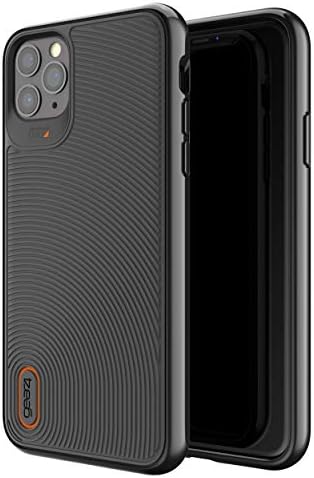 Gear4 Zagg Battersea התואם למקרה iPhone 11 Pro Max, הגנה על השפעה מתקדמת עם כיסוי טלפון משולב D3O טלפוני - שחור