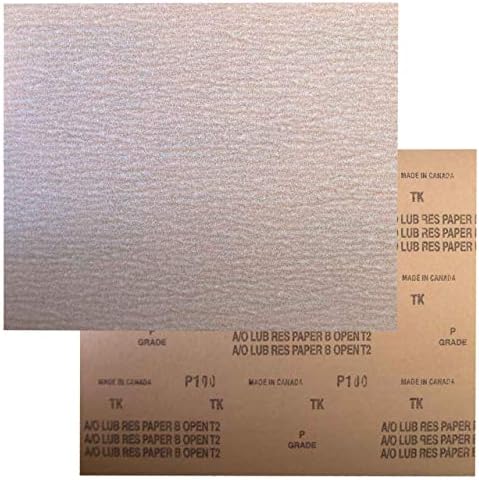 Norton 66623311877 9x11 ”PB273 NOL STEARATE אלומיניום תחמוצת מעיל פתוח גיליונות מלטש נייר, 100 חצץ, 100