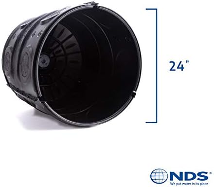 NDS FWAS24 50 GAL. ערכת מערכת באר יבש של מי סערה עם 3 לוחות צדדיים וכיסוי 1, שחור ו- VC0S2_FWFF67