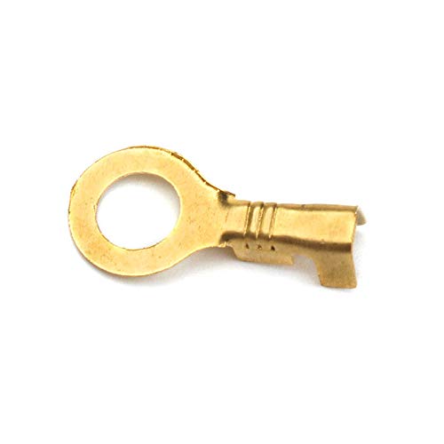 YT 150 יחידות סוג טבעת מחברים תיל כבל מסופים פליז מוזהב זהב פליז זהב מחברים מסופי Crimp