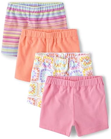 הילדים של מקום תינוק פעוט בנות אופנה למשוך על מכנסיים קצרים 4 חבילה