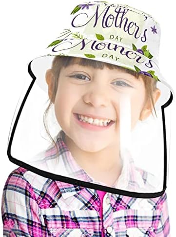 כובע מגן למבוגרים עם מגן פנים, כובע דייג אנטי שמש, יום האם של יום האם ורוד טוליפ
