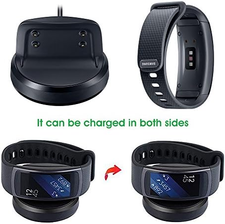 מטען Awinner עבור Gear Fit 2, כבל טעינה של Smartwatch Smartwatch USB עבור Samsung Gear Fit2 Pro SM-R365/ Gear Fit2