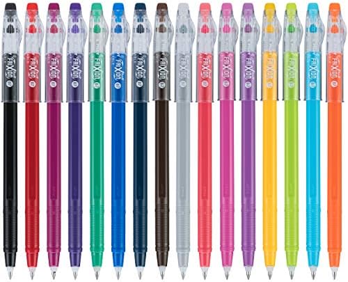 טייס שברים צבעוני Colorsticks מחיקה עטים למקל דיו ג'ל, נקודה עדינה, דיו צבעוני מגוונים, מדגישים