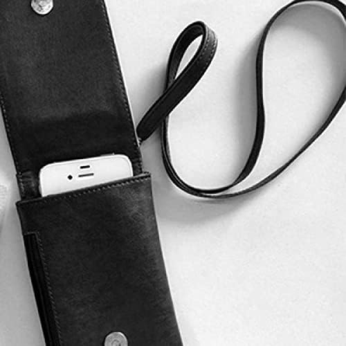ארנק טלפון של אגרטל פרח יד ארנק תליה כיס נייד כיס שחור