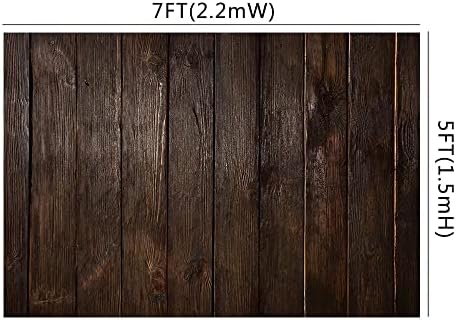 7.5 רגל בציר חום עץ תפאורות יילוד צילום כפרי אדמדם גראנג ' עץ קרשי רצפת תינוק דיוקן תמונה סטודיו