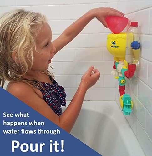 צעצוע אמבטיה של דבורה אדירה - צעצועי אמבט פעוטות לילדים בגילאי 4-8, צעצועי אמבט גזע מרתקים - צינורות מקוריים N