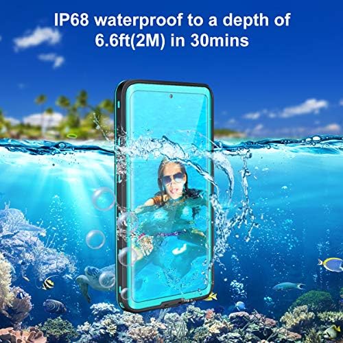 Samsung Galaxy S21 אולטרה טלפון מארז אטום למים עם מגן מסך, הגנה על גוף מלא חובה כבדה אטום זעזוע הוכחת טיפה אנטי-נחרצת