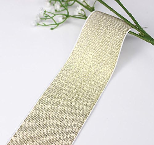 10 מטרים 49 ממ זהב לבן אלסטי למתוח חגורה סרט קלטת להקת חגורת אפליקצית תפירת ספקי עבור בד רצועת