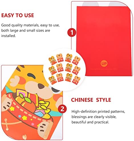 סוימיס 12 יחידות 2022 סיני חדש שנה אדום מעטפות סיני שנה אדום מנות נייר סיני הונג באו כסף שקיות
