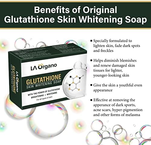 סבון הלבנת עור כביר גלוטתיון להבהרה והלבנה לכל סוגי העור, 100 גרם