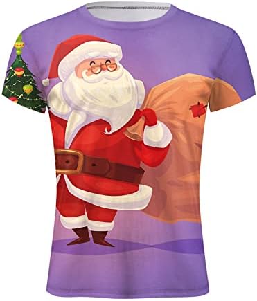 גברים סתיו חורף חורף שרוול קצר קז'ן חג המולד 3D מודפס חולצות טופ אופנה חולצה עליונה בגדי גברים