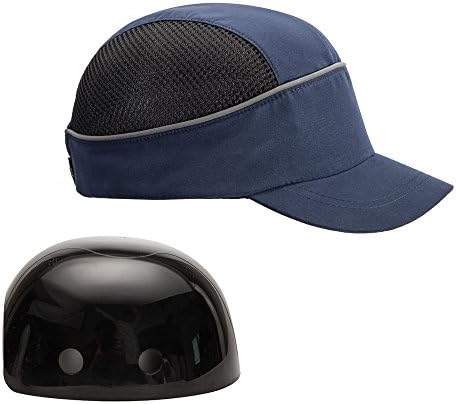 כובע בליטה בטיחות עם פסים רפלקטיביים, קלים ומשקל נושם כובע הגנה על ראש קשה