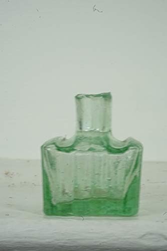 בקבוק דיו דקורטיבי עתיק 317 עליון עליון ויפה ויפה דיו קטן היטב