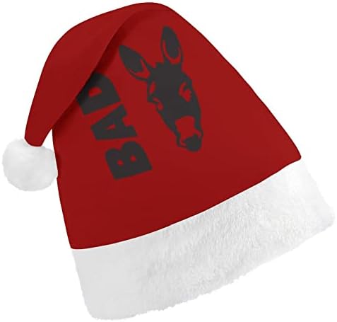 רע התחת חג המולד כובע רך קטיפה סנטה כובע מצחיק כפה עבור חג המולד לשנה חדשה חגיגי מפלגה