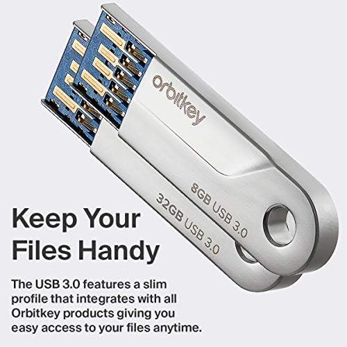 אורביטקי - USB 3.0 - העברה מהירה USB - 46.25 x 12.5 x 3.75 ממ - שבב העברה מהיר, פרופיל דק, תואם לכל