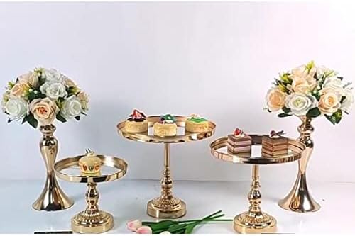 עגול ברזל עוגת סטנד קינוח מגשי חתונה מתכת תצוגה מחזיק למסיבות יום הולדת אחר הצהריים אספקת תה מרכזי