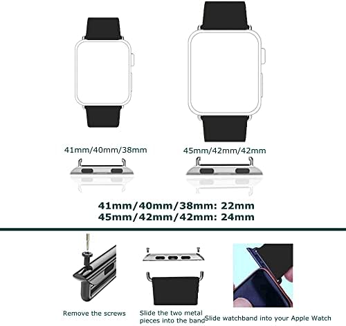 מחבר להקת שעון Tomcrazy עבור Apple Watch Series 8 7 6 5 4 3 2 1 SE Ultra עם ערכת Connect Bead,