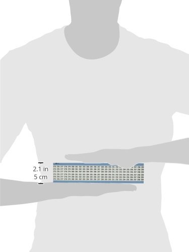 בריידי וו-275-299-ויניל בד, שחור על לבן, מספרים עוקבים חוט סמן כרטיס