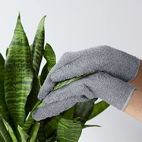3 זוגות מיקרופייבר לאבק כפפות לאבק ניקוי כפפות להאריך צמחים לעבות ניקוי כפפות מיט עבור עיוור