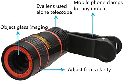הוקאי אוניברסלי 8 זום אופטי טלפון טלסקופ נייד טלפון נייד טלה מצלמה עדשה עבור הטלפון החכם