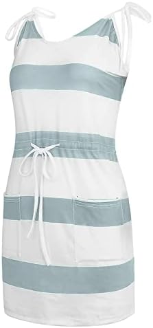 נשים פסים חולצה שמלת 2023 קיץ עם צווארון תחרה עד שרוולים כתפיות סוודר מיני שמלת חוף שמלה קיצית