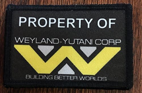 Aliens Movie Property of Weyland-Yutani Corp Morale Patch. מושלם לציוד הצבא הצבאי הטקטי שלך, תרמיל, כובע