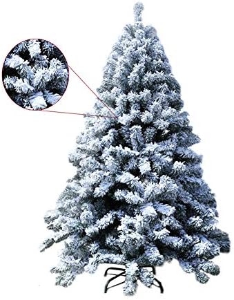 4ft מלאכותי שלג/עץ חג מולד נוהר, עץ עץ אורן ציר לא מופרך עם עמד