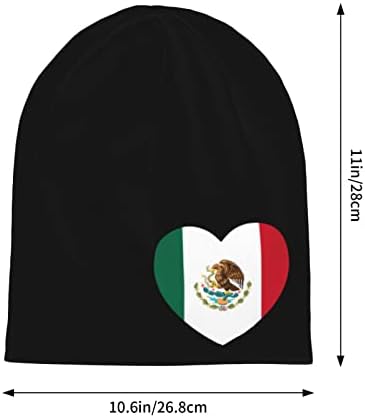 מקסיקו דגל כפת הכימותרפיה כובע סרטן בארה ' ב סרוג כובעי בבאגי רפוי מקסיקני לסרוג כובעי עבור נשים