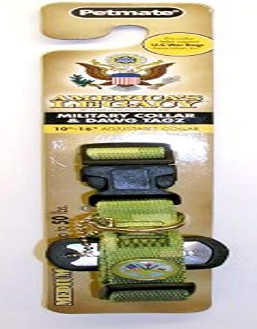 JW Pet Company America Legacy Camo Collar, הצבא הירוק, 3/8 אינץ 'על 6-9 אינץ'