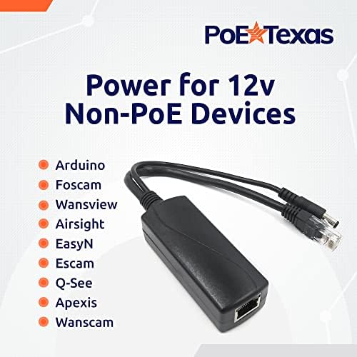 Poe Texas IEEE 802.3AF 12V מפצל ומתג PORT POE 8