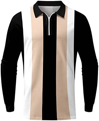 XXBR 2022 חולצות פולו חדשות לגברים, שרוול ארוך טלאים טלאים טלאים גולף חולצת מעצבי שרירים מזדמנים