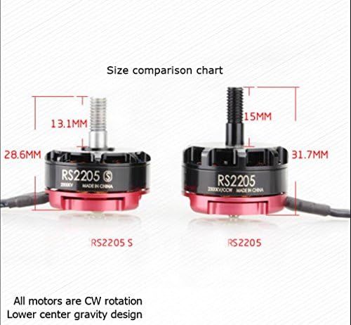 4 PCS EMAX RS2205-S 2300KV מנוע ללא מברשת עבור X210 QAV250 QAV300 FPV Racing Drones Multirotor