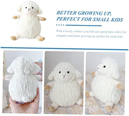 בובת כבשים צעצועים קטיפה בעלי חיים ממולאים כרית כבשים כבשים כבשה כרית כרית כרית מתנה לילד לבן קטיפה